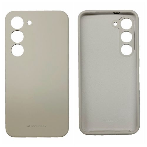 TopSave Goospery Liquid Silicone Gel Rubber Full Body Protection Cover Case For Samsung Galaxy S24 6.2", Stone