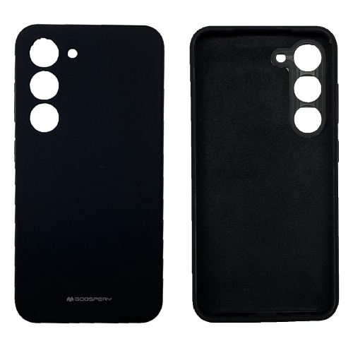 TopSave Goospery Liquid Silicone Gel Rubber Full Body Protection Cover Case For Samsung Galaxy S24 6.2", Black