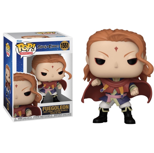 FUNKO  Pop Animation Clover Vinyl Figure Fuegoleon #1551 In Black