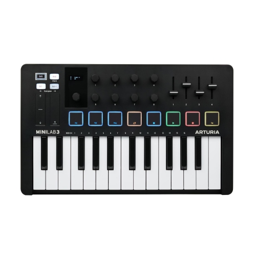 Arturia MiniLab 3 25-Key MIDI Controller w/Software - Black