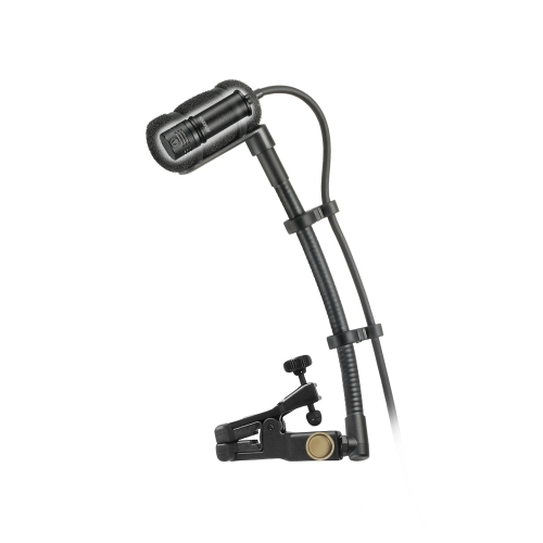 Audio-Technica ATM350U Cardioid Condenser Instrument Microphone w/ Universal Clip-on Mounting System and 5'' Gooseneck