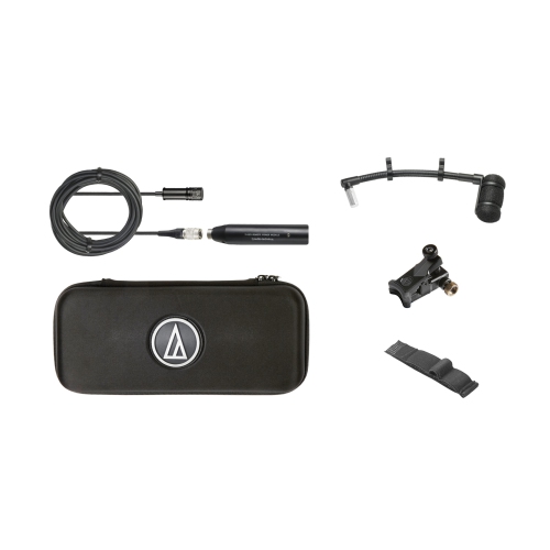 Audio-Technica ATM350U Cardioid Condenser Instrument Microphone w/ Universal Clip-on Mounting System and 5'' Gooseneck