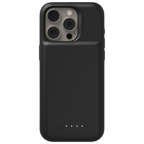 Mophie Juice Pack Case & 2400 mAh Power Bank for iPhone 15 Pro - Black - Only at Best Buy