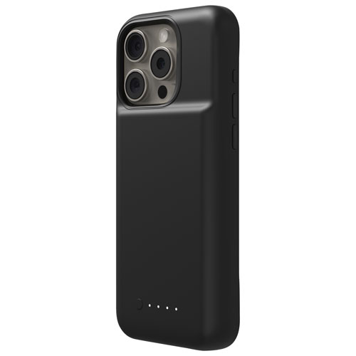 Mophie Juice Pack Case & 3000 mAh Power Bank for iPhone 15 Pro Max - Black - Only at Best Buy