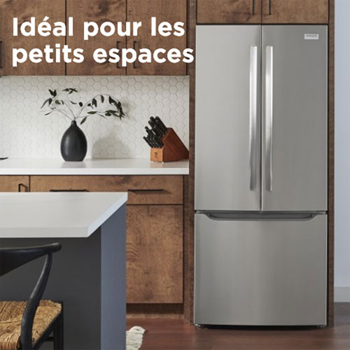 Réfrigérateur à deux portes 20 pi³ 30 po avec distributeur d'eau Gallery de Frigidaire - Acier inoxydable