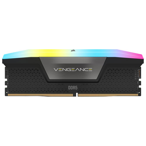 Mémoire de bureau Vengeance RVB DDR5 64 Go 6400 MHz de Corsair (CMH64GX5M2Y6400C32) - Noir - Exclusivité de Best Buy