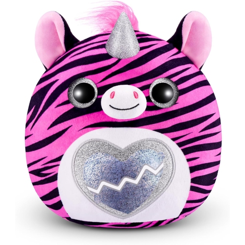 Rainbocorns Eggzania Mini Mania Zebra Plush Surprise Unboxing with Animal Soft Toy, Idea for Girls with Imaginary Play