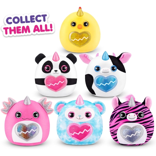 Rainbocorns Eggzania Mini Mania Zebra Plush Surprise Unboxing with Animal Soft Toy, Idea for Girls with Imaginary Play