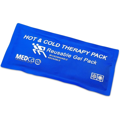 Reusable Hot Cold Compress for Pain Relief - 5" x 10", Soft & Comfortable Ice Pack for Injuries, Recovery, Knee, Shoulder Pain, Sprains, Migraines,