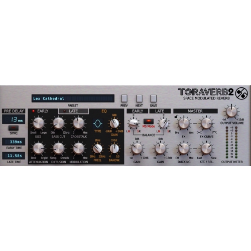 D16 Group Audio Software Toraverb 2 - Téléchargement numérique