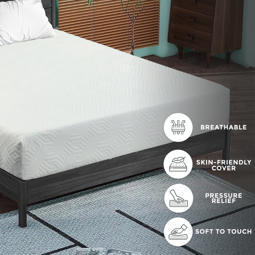 Paquet de 2 – Matelas en mousse confortable mi-ferme de 7 po Canadian Maxima de ViscoLogic – Mousse certifiée CertiPUR-US MD