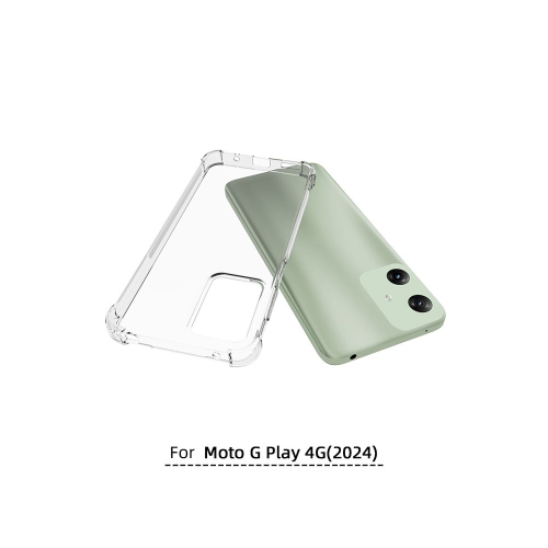 TopSave – pare-chocs de coin supplémentaire, étui souple en caoutchouc de gel TPU pour Motorola Moto G Play 4G de 6,5 po, transparent