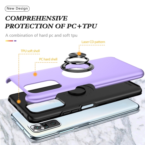TopSave – Ensemble de pièces « Hidden Series » à dos en polycarbonate de couleur unie avec étui protecteur intérieur en TPUR noir pour Moto G Play 4G