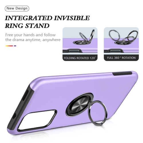 TopSave – Ensemble de pièces « Hidden Series » à dos en polycarbonate de couleur unie avec étui protecteur intérieur en TPUR noir pour Moto G Play 4G