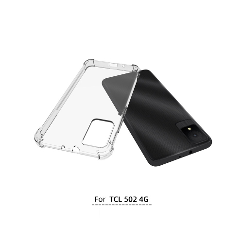 TopSave Extra Corner Bumper Soft Rubber Gel TPU Case For TCL 502 4G 6", Clear