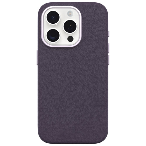 OtterBox Symmetry Cactus Leather Fitted Hard Shell Case for iPhone 15 Pro - Purple