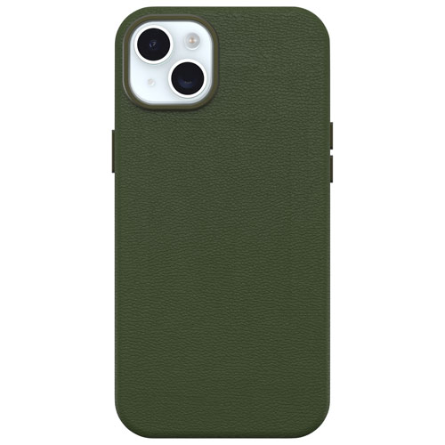OtterBox Symmetry Cactus Leather Fitted Hard Shell Case for iPhone 15 Plus - Green