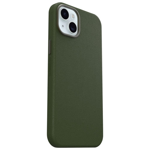 OtterBox Symmetry Cactus Leather Fitted Hard Shell Case for iPhone 15 Plus - Green