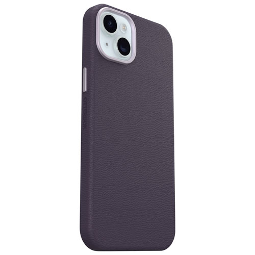 OtterBox Symmetry Cactus Leather Fitted Hard Shell Case for iPhone 15 Plus - Purple