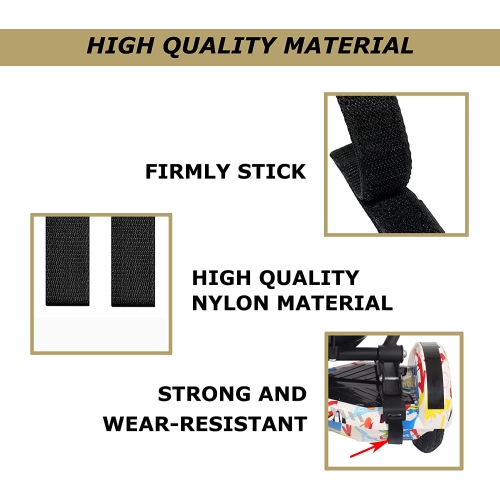 Sangles de fixation de kart réglables WEELMOTION, 6 pièces, sangles de rechange anti-usure améliorées pour fixation de siège de planche gyroscopique,