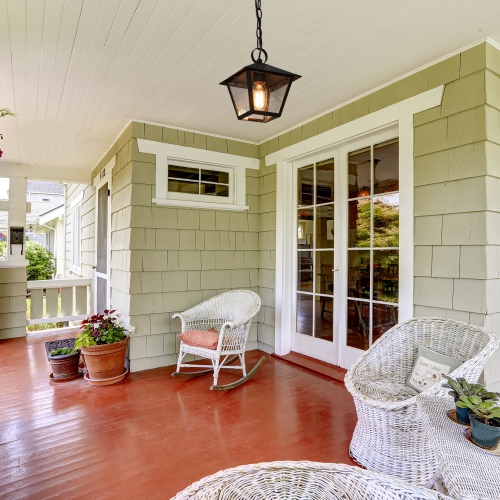 Farmhouse Black Outdoor Pendant Light, Jared 7.5 in. 1-Light Modern Cage Outdoor Ceiling Light with Seeded Glass Shade