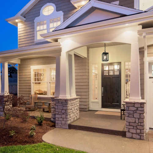 Modern Farmhouse Cage Outdoor Hanging Light 5.5-in 1-Light Black Lantern Outdoor Pendant Light with Clear Glass Shade