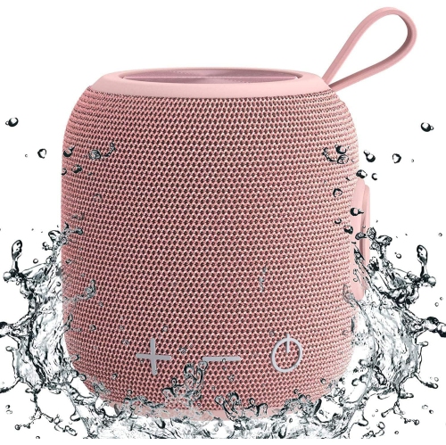 NONE Bluetooth Speaker Wireless Bluetooth 5.0, Mini Portable Speakers 360 HD Surround Sound Stereo Ipx7 Waterproof for Inside And Outdoor Speaker Pink