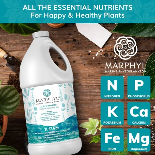 Organic Liquid Fertilizer for Indoor & Outdoor Plants - All-Purpose Nutrient-Rich Plant Food - Soil Enhancer for Garden, Flowers, Vegetables,