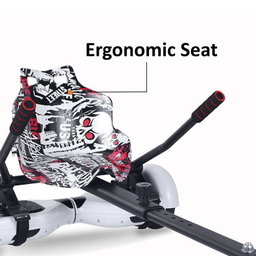 BIIST Flashing Wheel Hoverboard go Kart Attachment Adjustable Hoverboard go Kart Hoverboard seat attachments for All Ages Hoverboard Kart Attachment