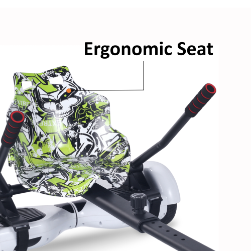 Planche gyroscopique à roue clignotante BIIST, Go Kart Attachment, accessoires de siège réglables Go Kart pour planche gyroscopique de tous les âges,