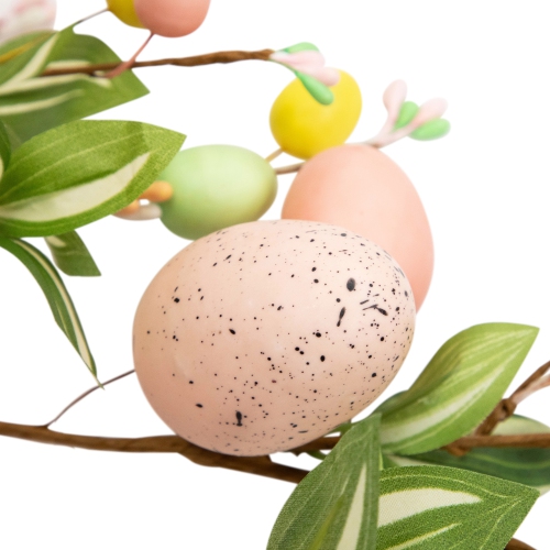 Easter Eggs and Flower Buds Artificial Garland - 6' - Pink