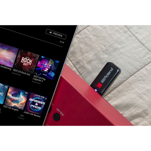 Clavier de création musicale à 61 touches GO:KEYS 3 de Roland - Rouge foncé