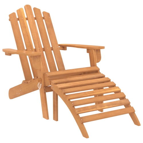 vidaXL Garden Adirondack Chair with Footrest Solid Acacia Wood Best Buy Canada