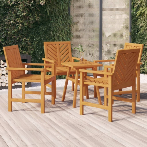 VIDAXL  Garden Dining Chairs 4 PCs Solid Wood Acacia