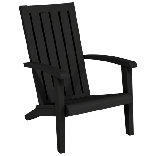 VIDAXL  Garden Adirondack Chair Polypropylene In Black