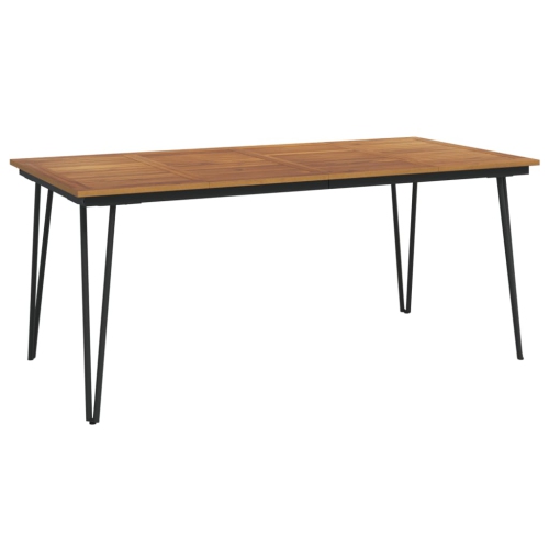VIDAXL  Garden Table With Hairpin Legs 180X90X75 Cm Solid Wood Acacia