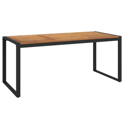 VIDAXL  Garden Table With U-Shaped Legs 180X90X75 Cm Solid Wood Acacia