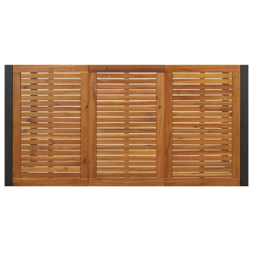 vidaXL Garden Table with U-shaped Legs 180x90x75 cm Solid Wood Acacia