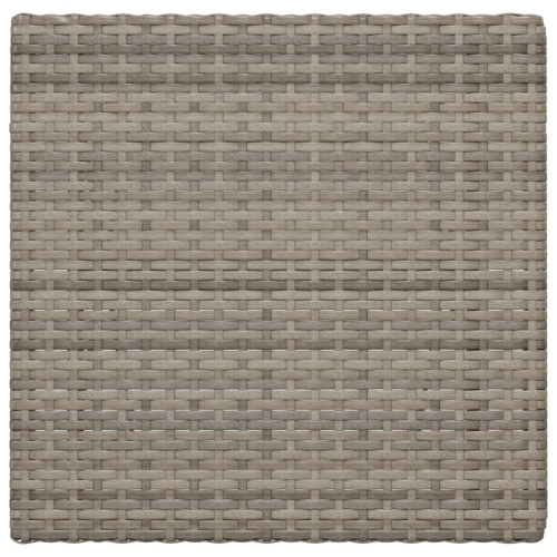 vidaXL Folding Bistro Table Grey 55x54x71 cm Poly Rattan