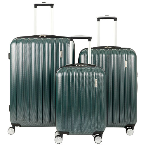 Ensemble de 3 valises rigides extensibles Quarry de Samsonite - Vert cyprès