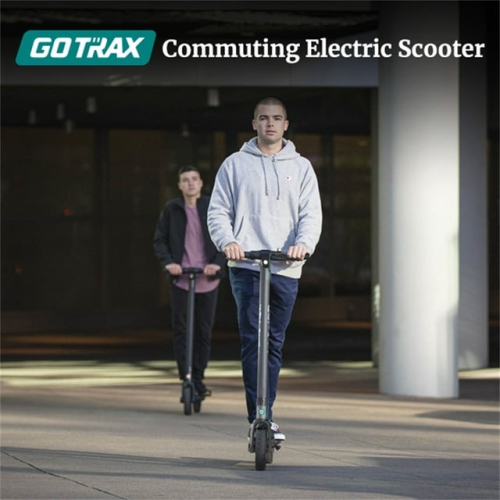 Trottinette électrique Rival de GOTRAX, pneu pneumatique de 8,5 po, autonomie maximale de 19&nbsp;km et 25kph vitesses, trottinette pliable