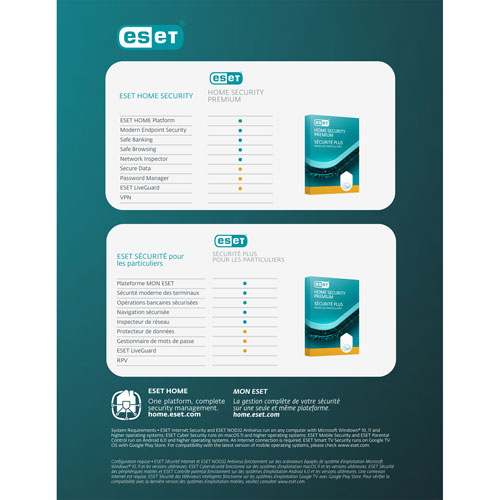 ESET Home Security Premium - 3 appareils - 1 an