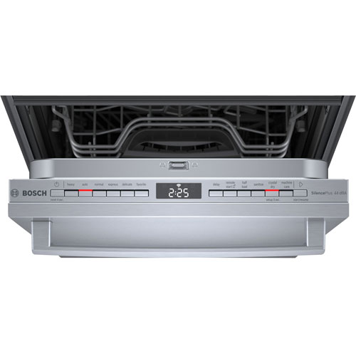 Bosch 18" 44dB Built-In Dishwasher w/ Stainless Steel Tub & Third Rack (SPX68C75UC) - Stainless