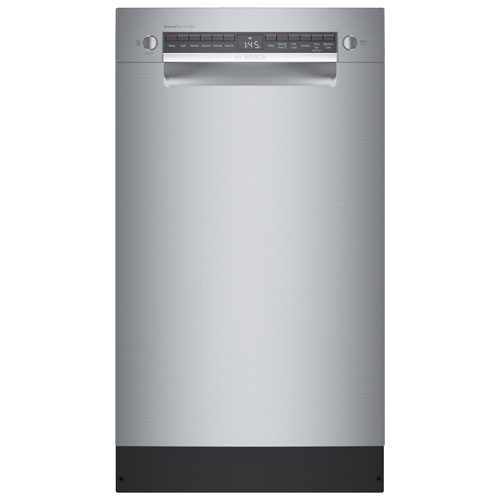 Bosch 18" 44dB Built-In Dishwasher with Stainless Steel Tub & Third Rack - Stainless Steel