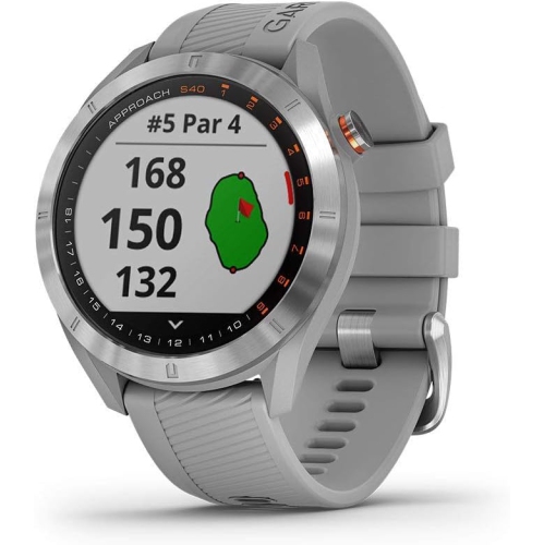 Garmin Approach S40, Stylish GPS Golf Smartwatch, Lightweight with