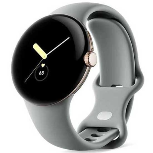 Brand New - Google Pixel Watch - Smartwatch - 41mm GPS + LTE with Champagne Gold case/Hazel Active band