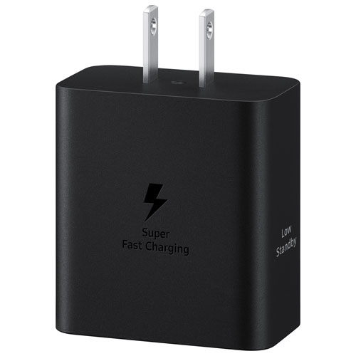 Adaptateur d'alimentation à deux ports USB-C à chargement rapide de 50 W de Samsung