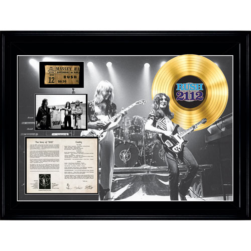 Frameworth - Rush : Toile encadrée avec collage sur le théâtre Massey Hall