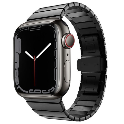 WFG Stainless Steel Sleek Band Compatible with Apple Watch Ultra 49mm - Black