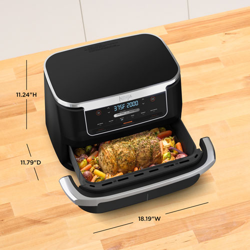 Ninja Foodi DualZone FlexBasket 6-in-1 Air Fryer - 7 Qt - Black